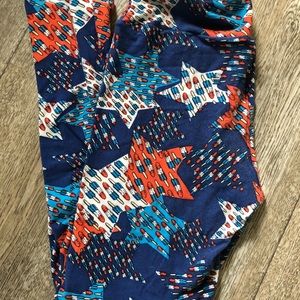 LulaRoe- OS 4th of July Leggings